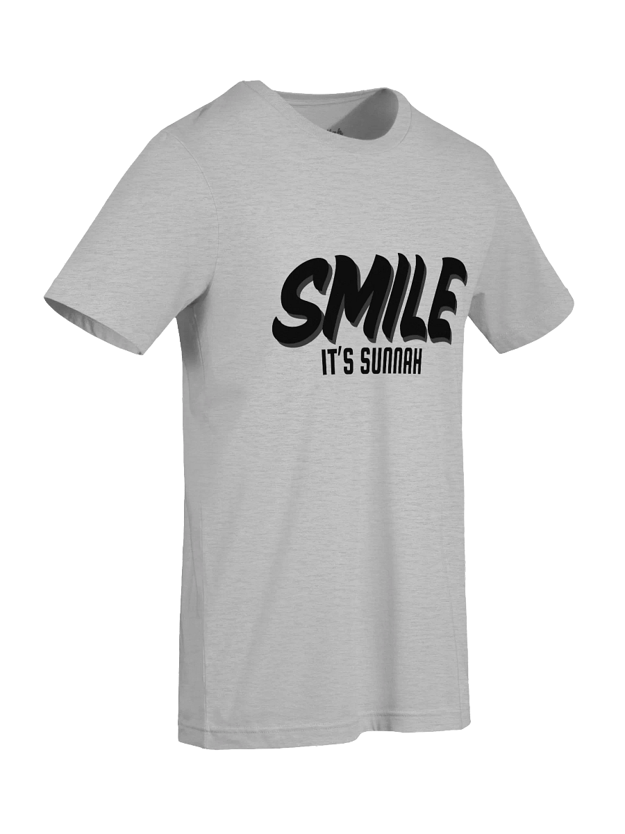 Light "Smile It's Sunnah" T-Shirt in Black product image (3)