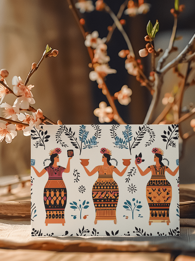 Daughters of the Olive Grove – Greeting Card