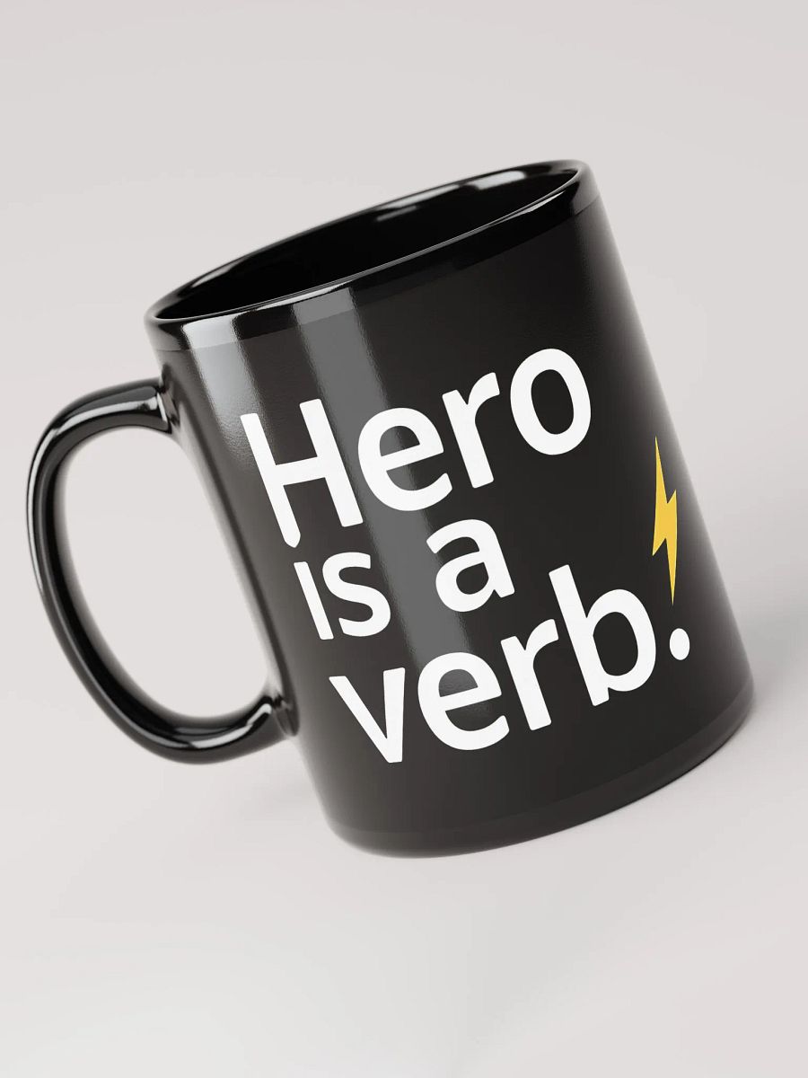 Hero Is a Verb – The Robert Downey Jr. Inspirational Mug That Transforms Ordinary Fans Into Everyday Heroes product image (3)