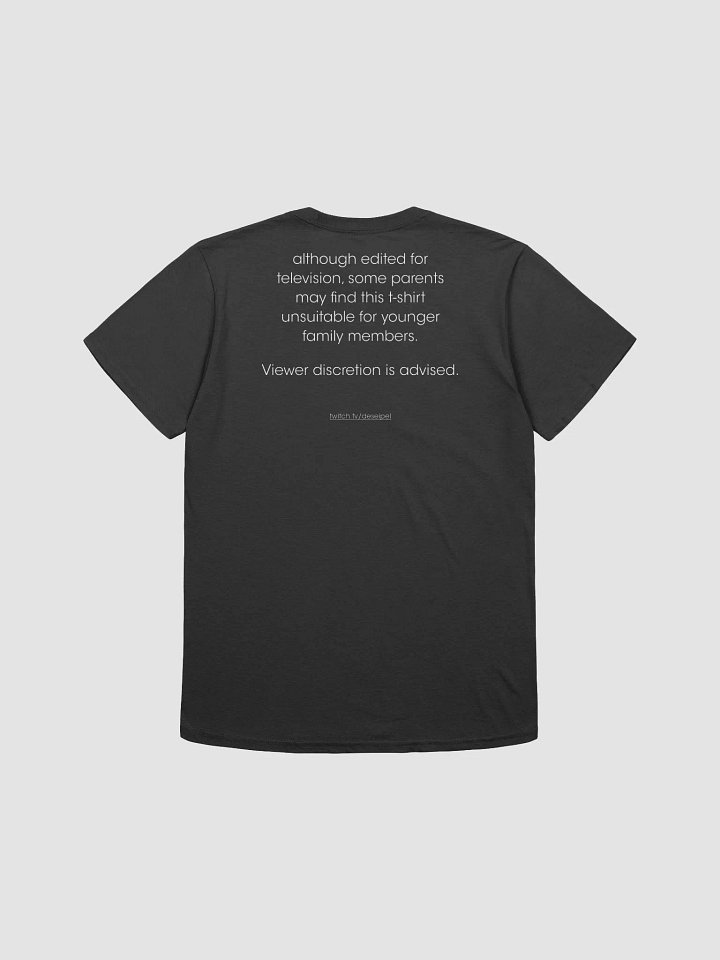 E4TV black T-shirt product image (2)