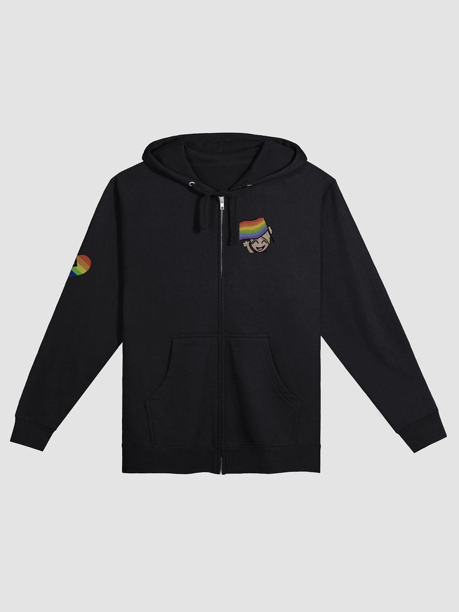 Pride Flag Zip-up Hoodie product image (1)