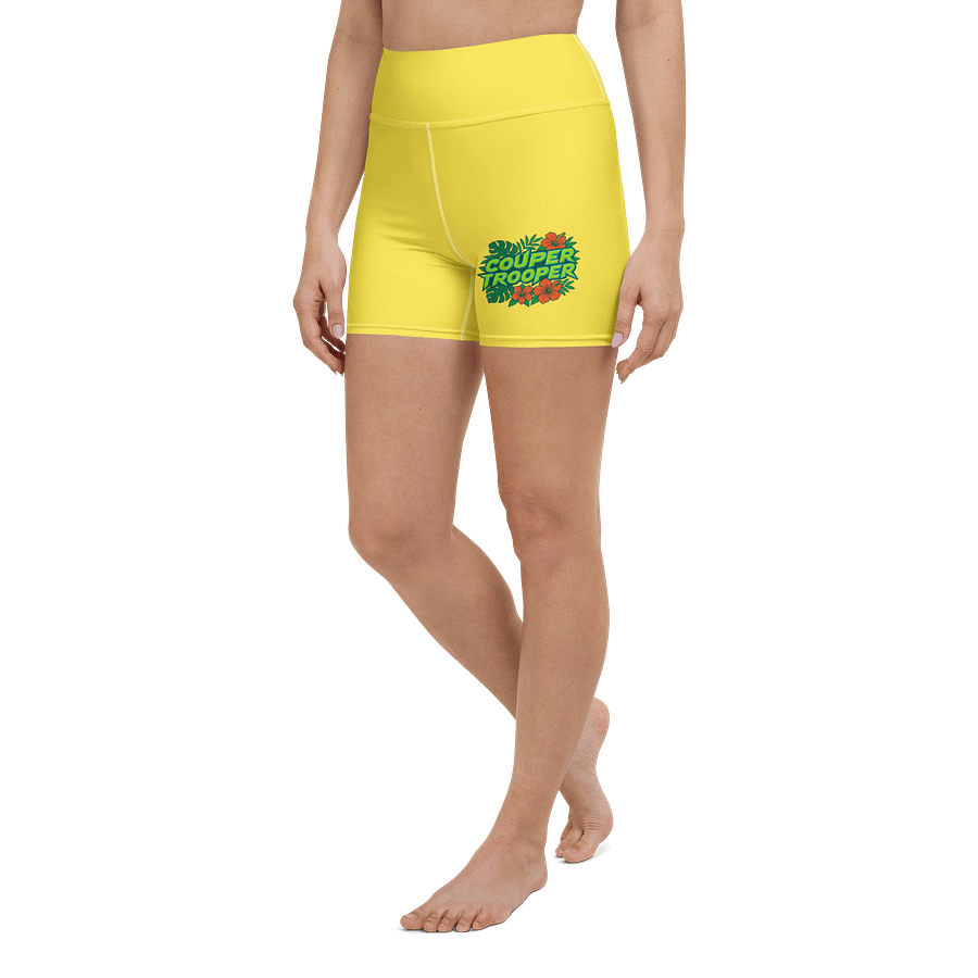 Tropical Vibes Couper Trooper Yoga Shorts product image (5)