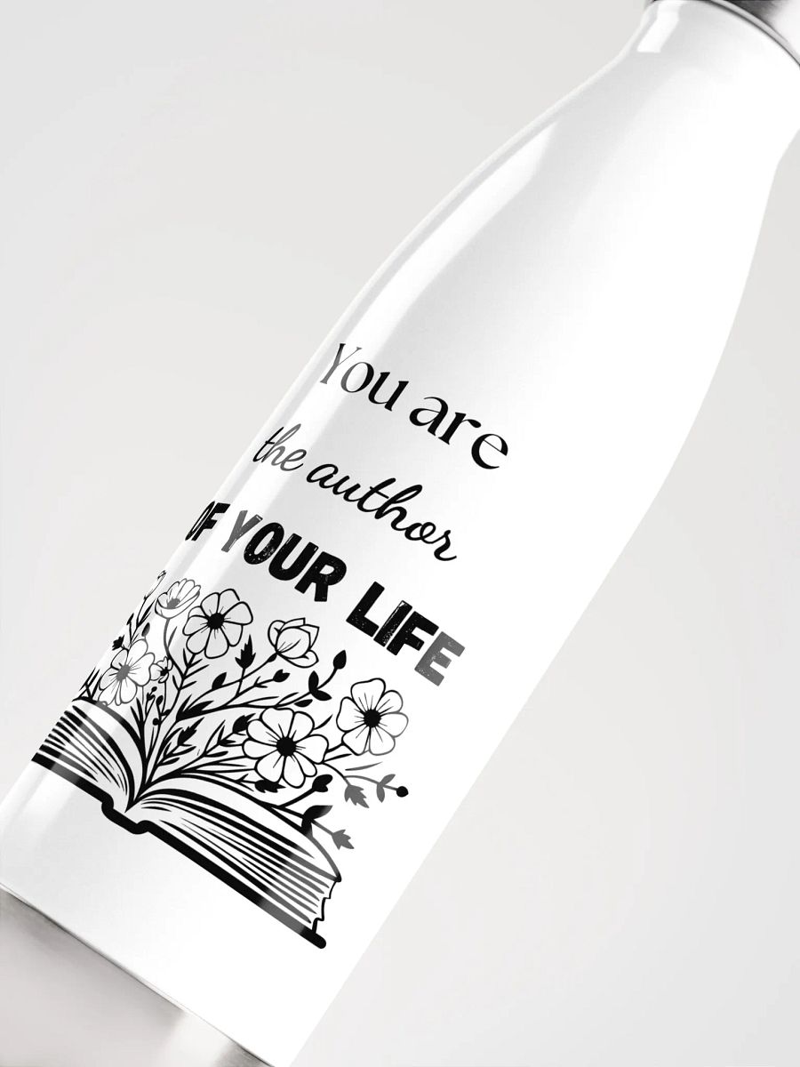 'You Are the Author' Steel Water Bottle product image (2)
