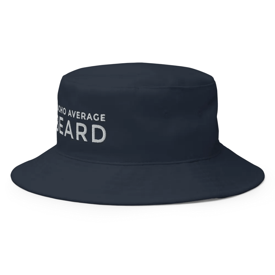 Nacho Average Beard Navy Bucket Hat (White Embroidery) product image (2)