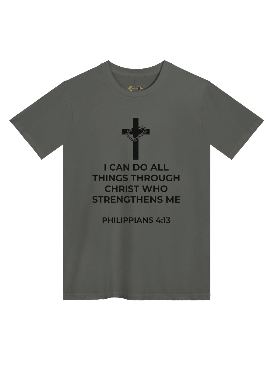 Philippians 4:13 Unisex Tee [Dark] product image (3)