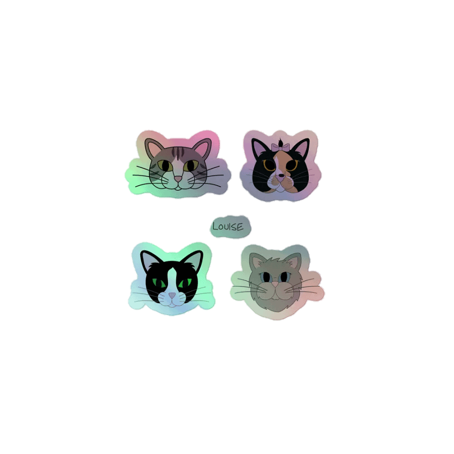 Feline Friends Holographic Sticker Pack product image (1)
