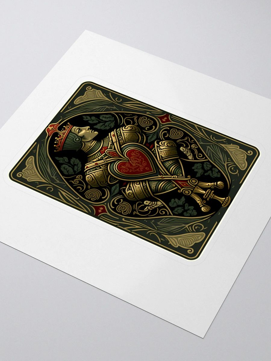 Royal Jack of Hearts Kiss Cut Stickers product image (3)