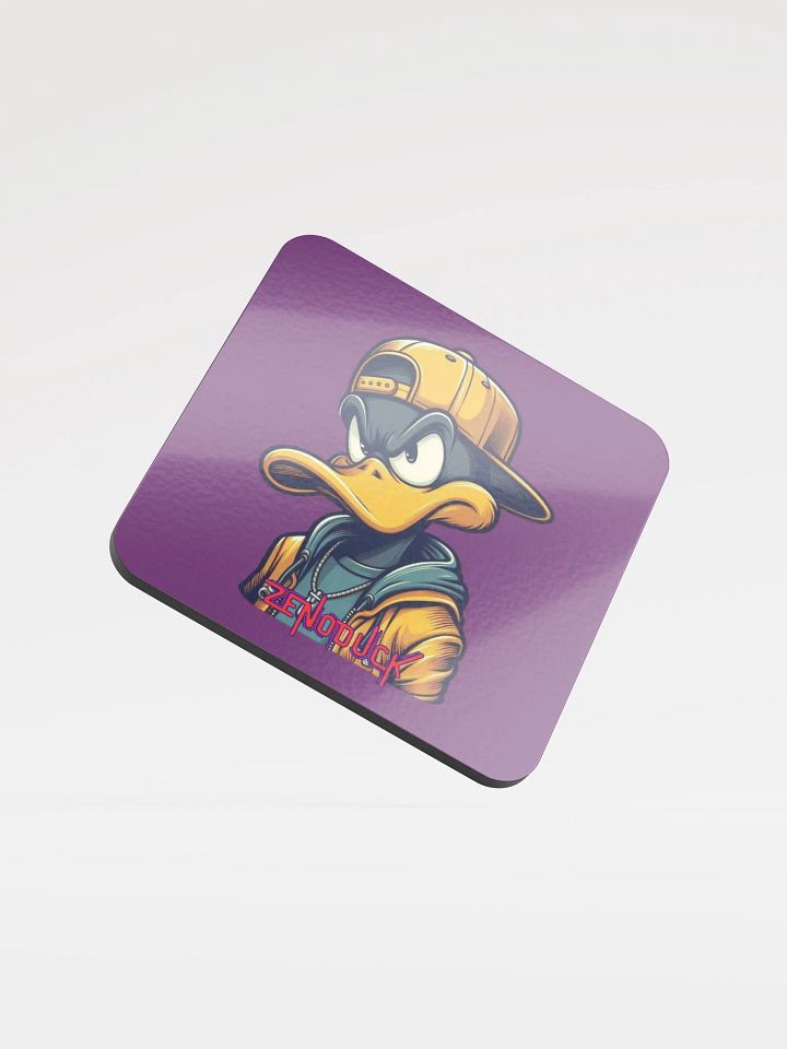 Zenoduck Graphic - Gloss Cork Coaster product image (1)