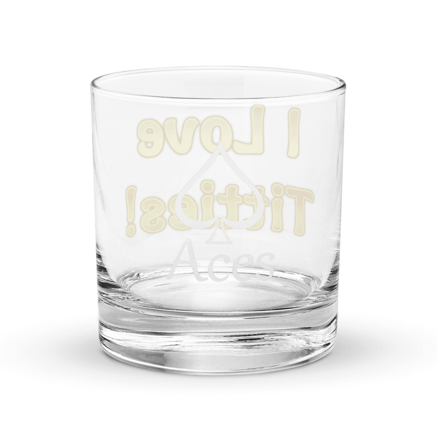 I Love Titties Rocks Glass product image (2)
