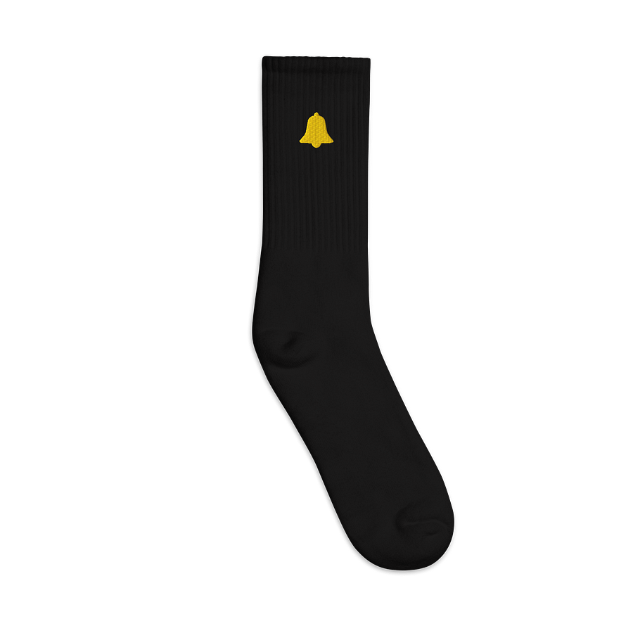 Golden Bell Embroidered Crew Socks product image (1)