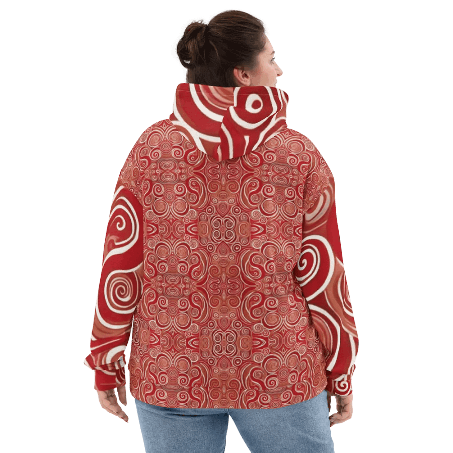 Funky Cherry Swirls Liquid Tie-Dye Hoodie product image (2)