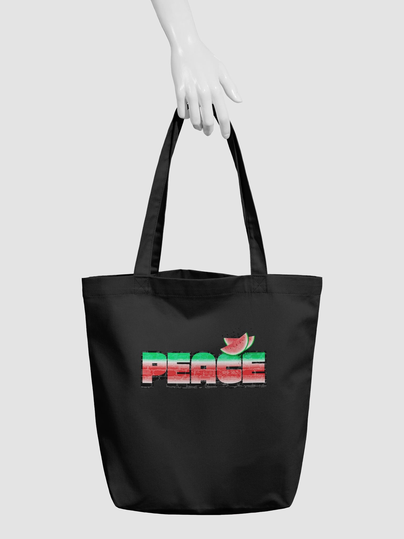 Eco-friendly tote bag: Watermelon Peace product image (6)