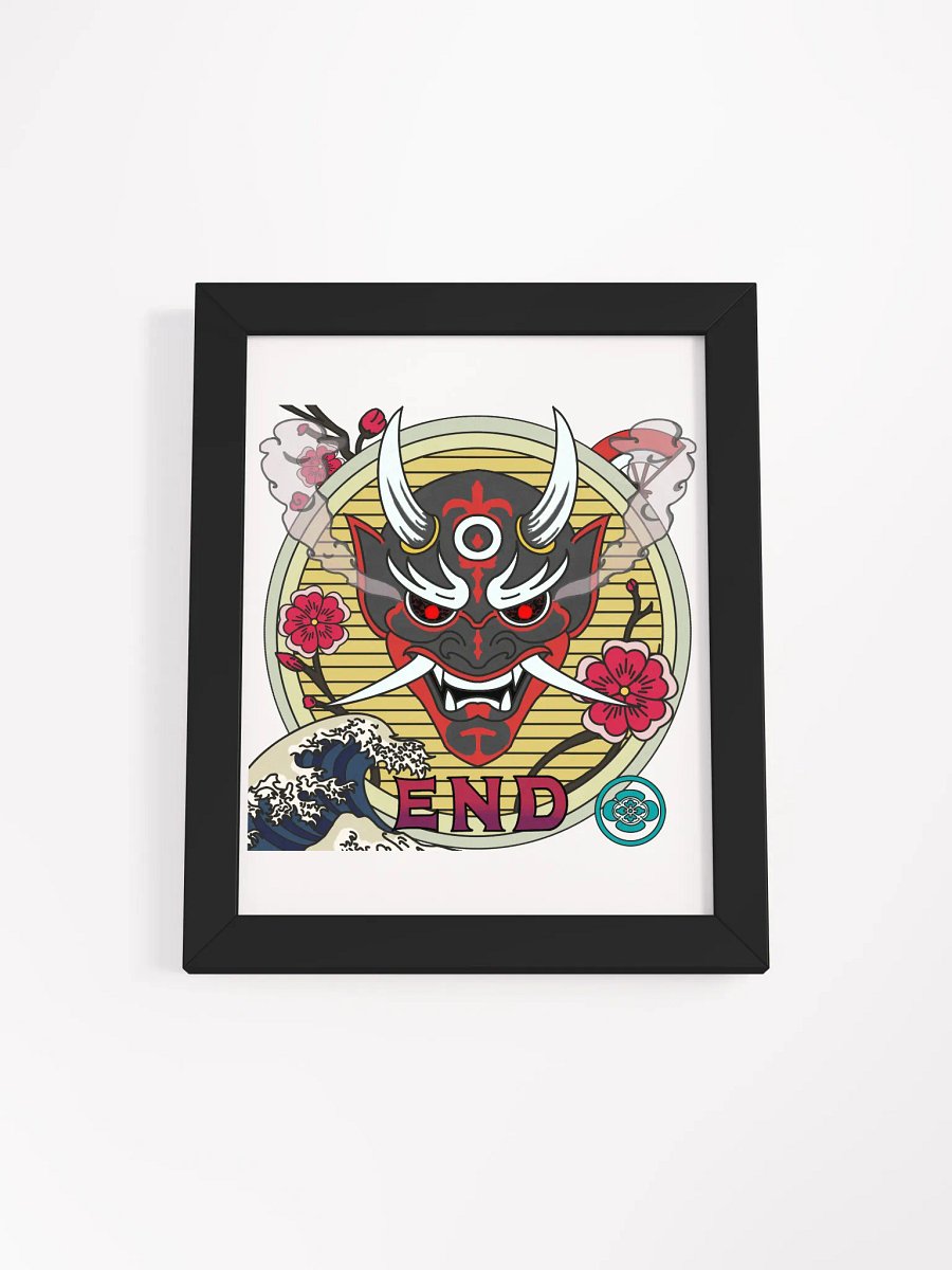 Demon Mask Zen Framed Poster product image (1)