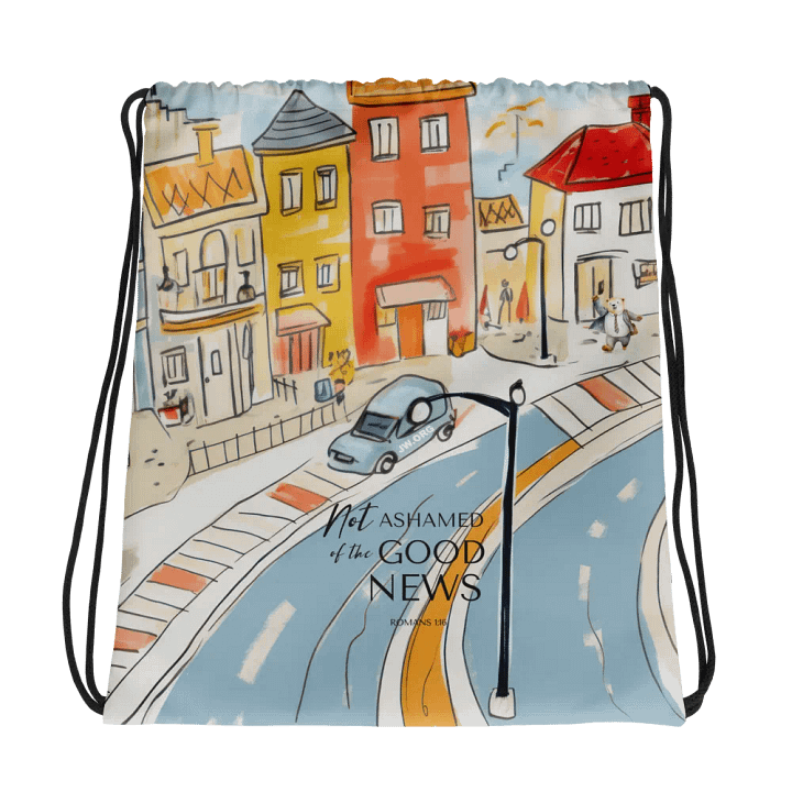 'Not Ashamed of the Good News' Drawstring Bag product image (1)