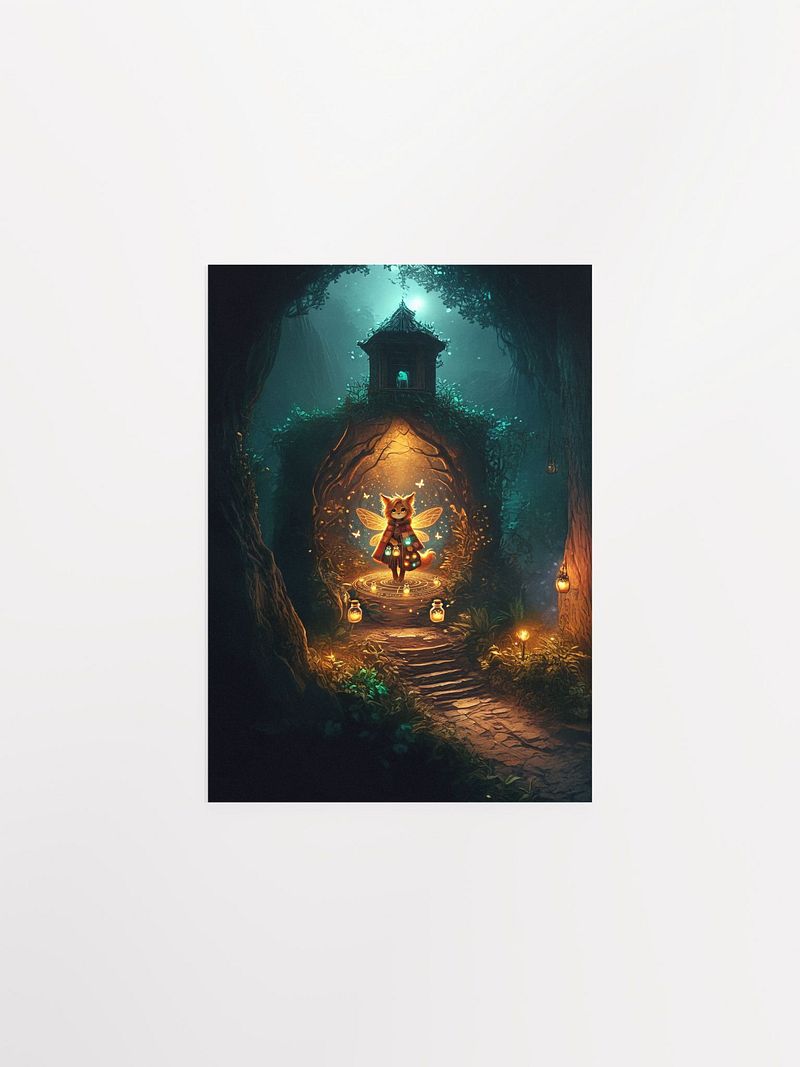 Fairy Alchemist in Enchanted Forest - Magical Fantasy Print