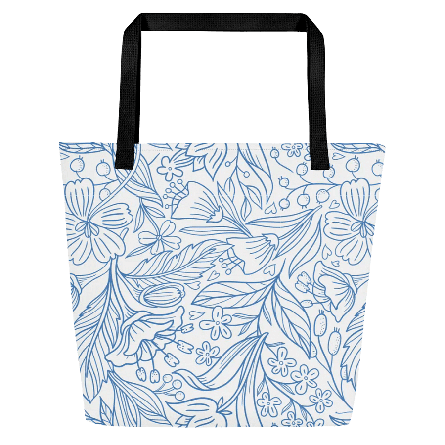 Winter Wonderland All-Over blue color print Tote Bag product image (2)