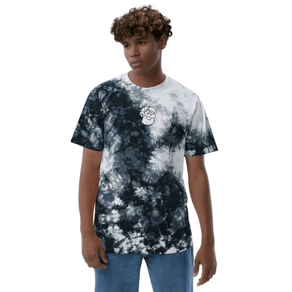 Oversized Tie-Dye T-shirt w/ White Logo product image (9)