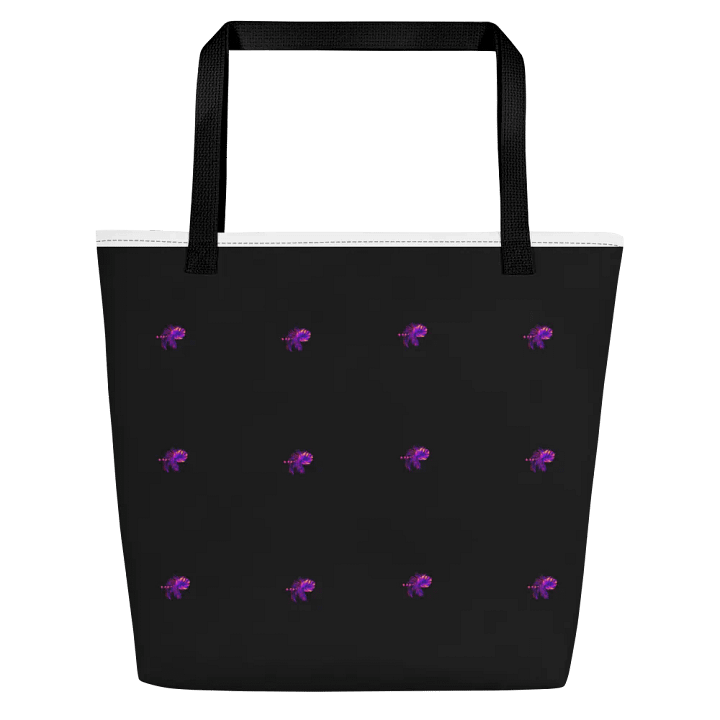 Big printed tote bag with pocket product image (2)