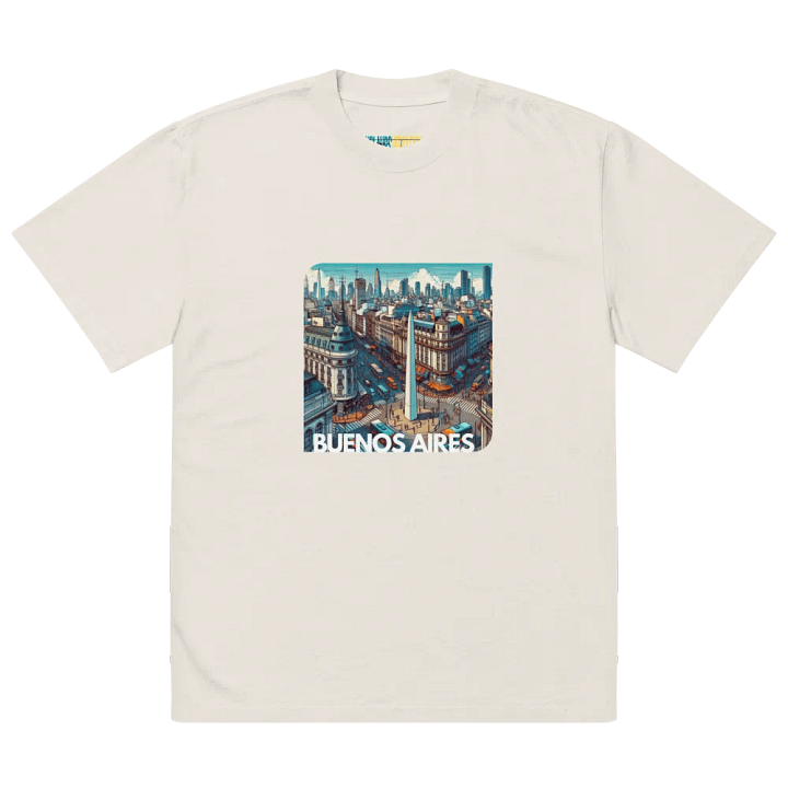 AS Colour Premium Oversized Faded T-Shirt | AI Design Buenos Aires city product image (2)