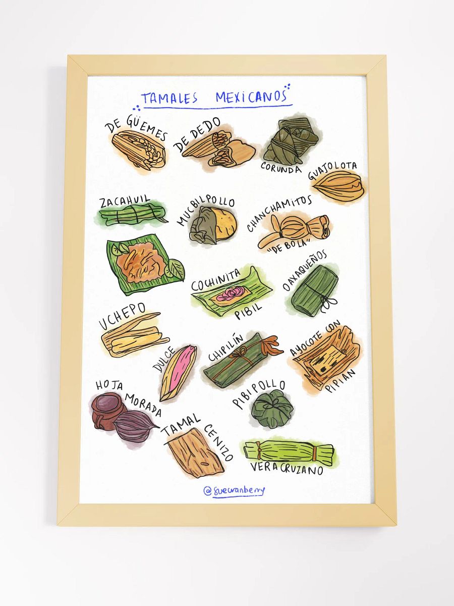 Tamales Mexicanos Framed Poster product image (4)