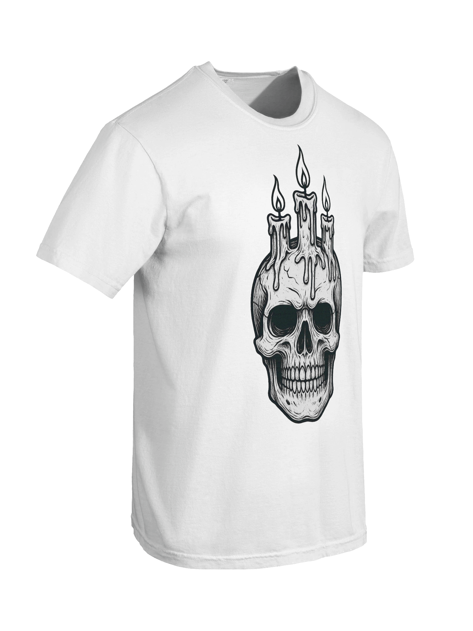 Candlelit Skull – Halloween Horror Tee product image (5)