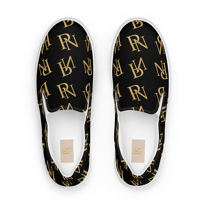 Golden PN Pattern Women's Slip-On Shoes product image (1)