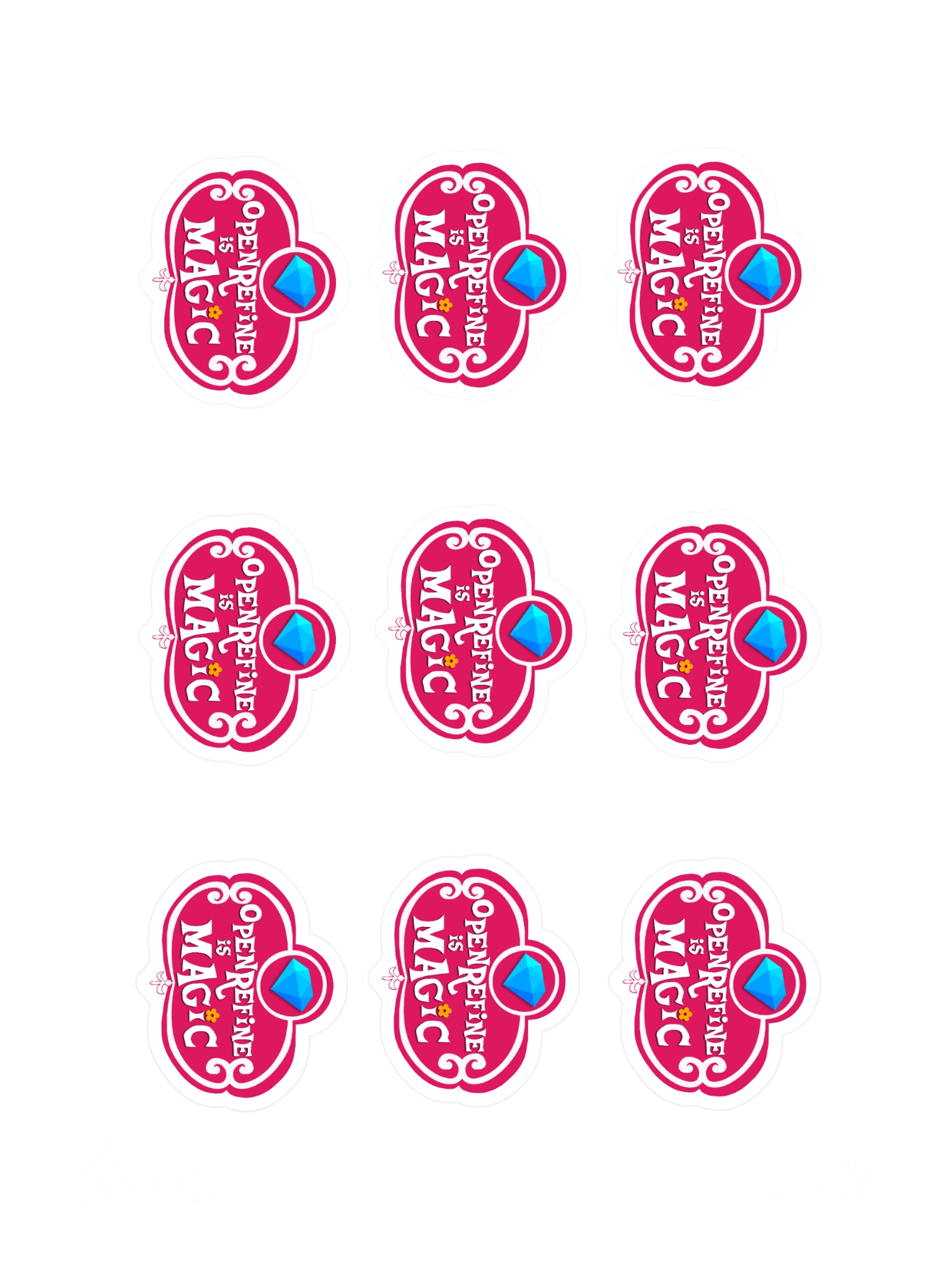 “OpenRefine is Magic” Sticker Sheet (9) product image (3)