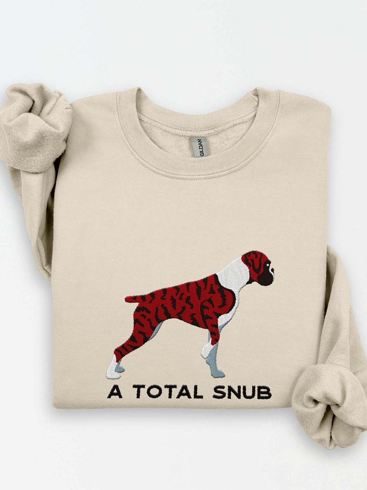 A Total Snub Sweatshirt (Embroidered) of a Boxer(Brindle) product image (1)