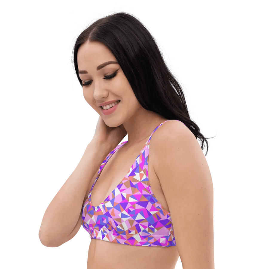 Colorful Vector Patterns Design Padded Bikini Top - v2 product image (5)