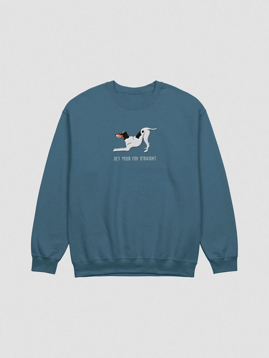 Get Your Fox Straight Sweatshirt (Embroidered) of a Smooth Fox Terrier(Tricolor) product image (4)