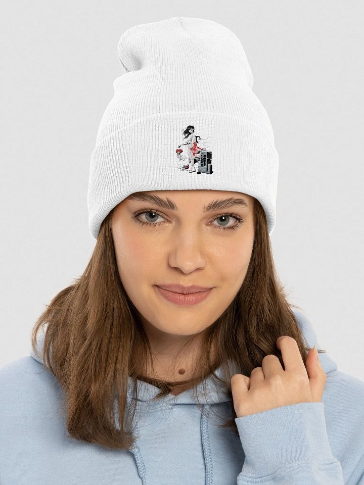 Bloodstained Peony Cuffed Beanie product image (42)