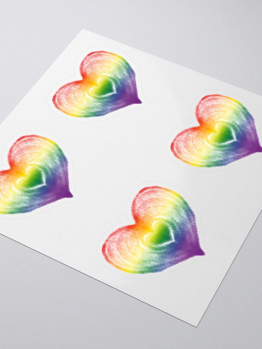 Rainbow Heart Stickers product image (7)