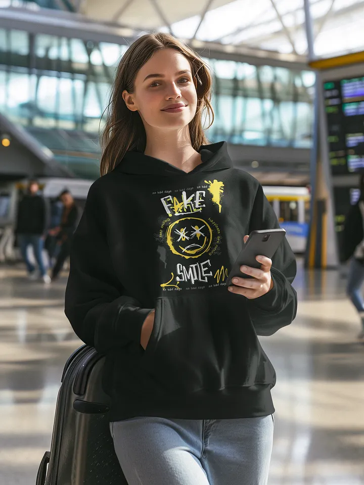 Fake Smile | Unisex Premium Hoodie by Cotton Heritage product image (1)
