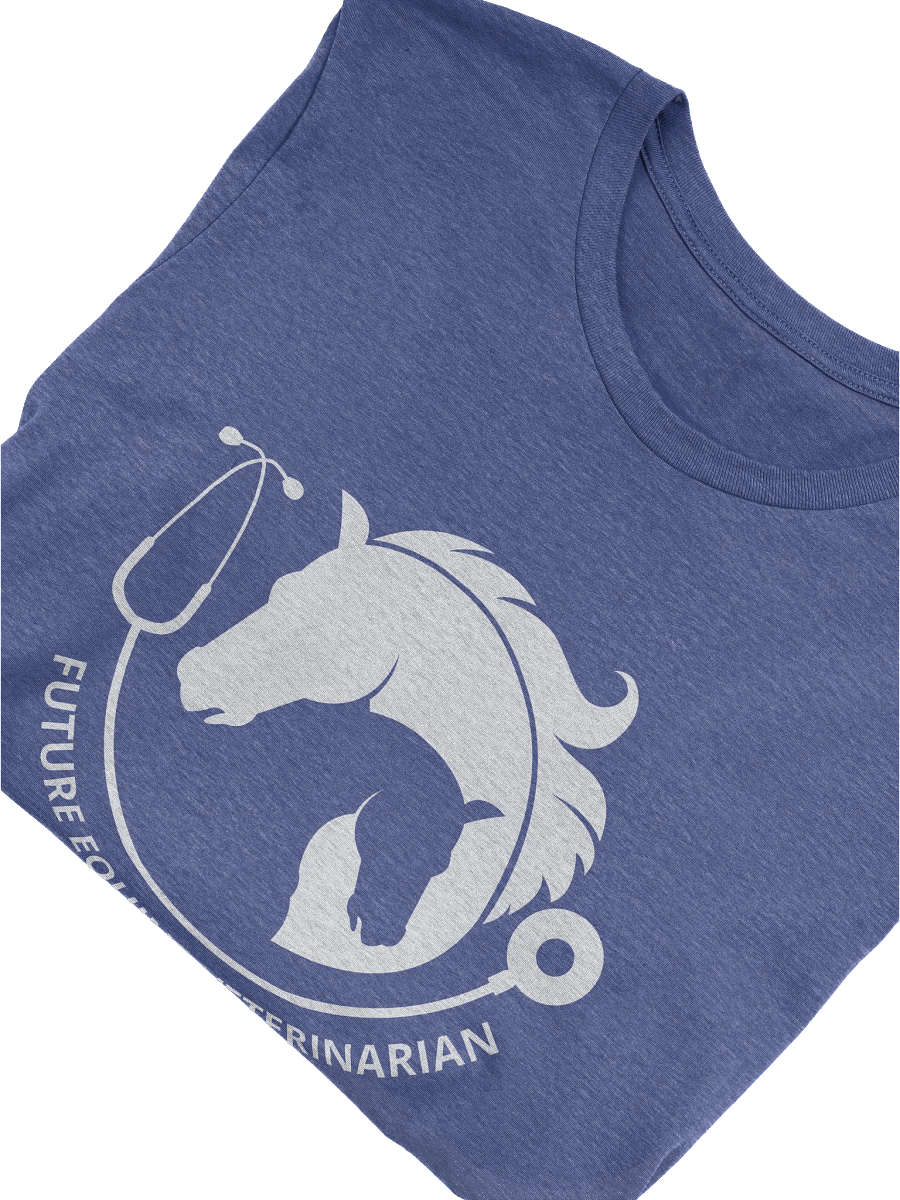 "Future equine veterinarian" t-shirt (dark background) product image (5)