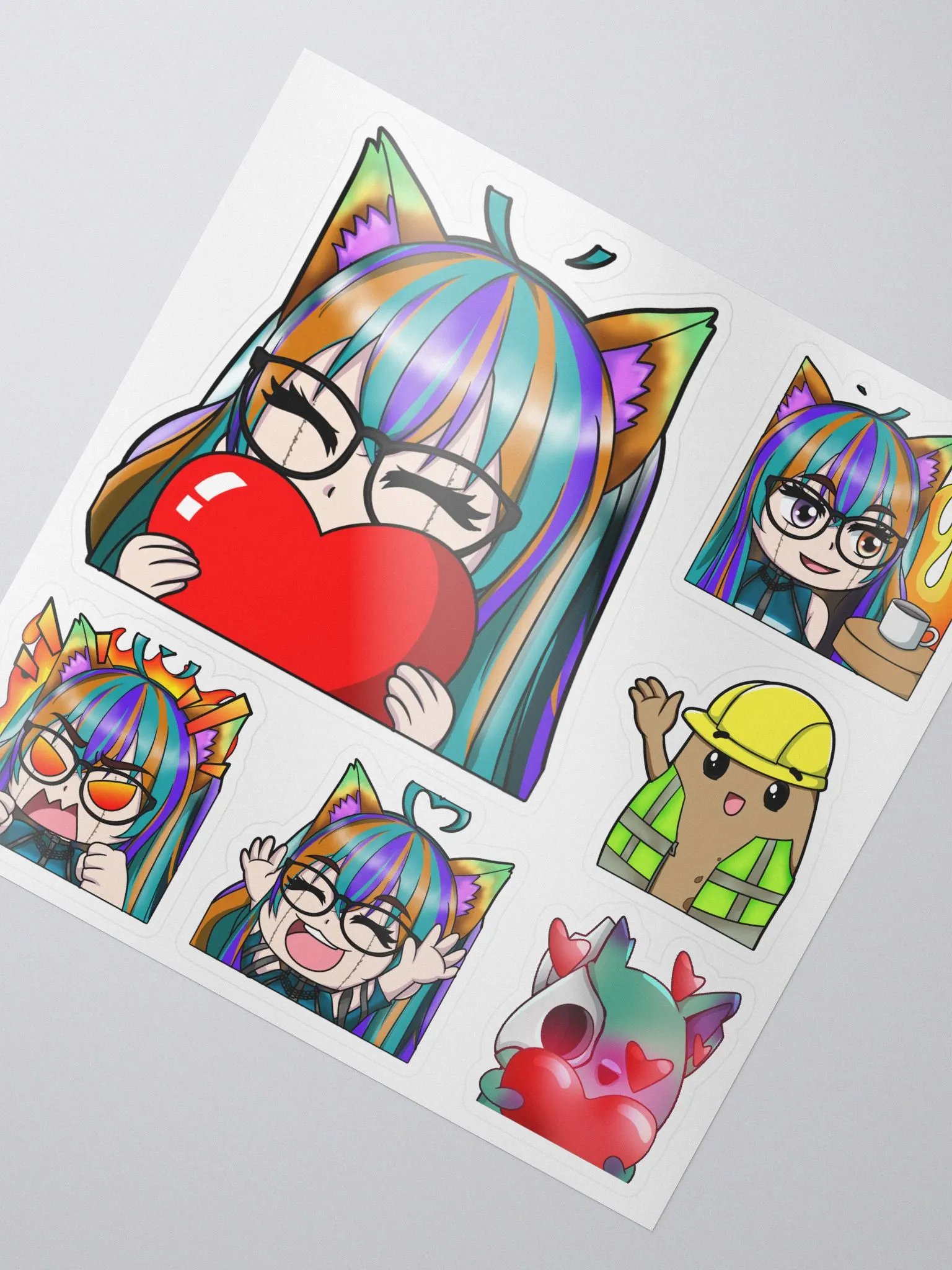 ZK Emote Sticker Sheet product image (2)