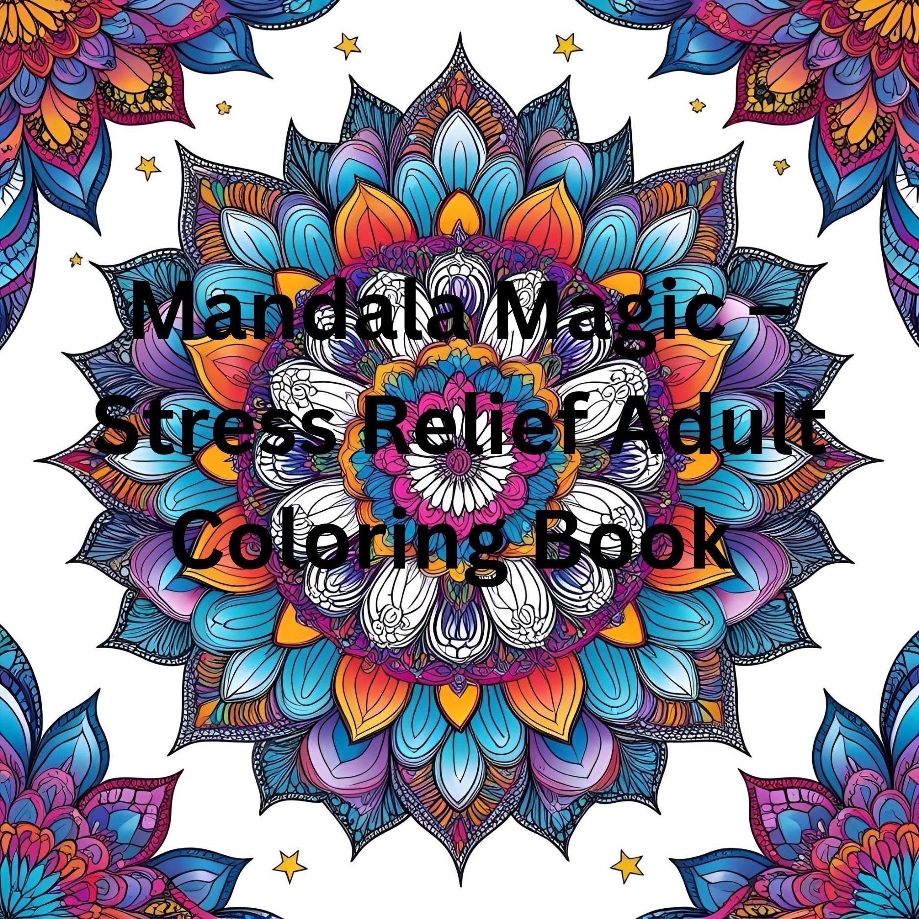 Mandala Magic – Stress Relief Adult Coloring Book with Beautiful Mandalas for Relaxation & Mindfulness product image (1)