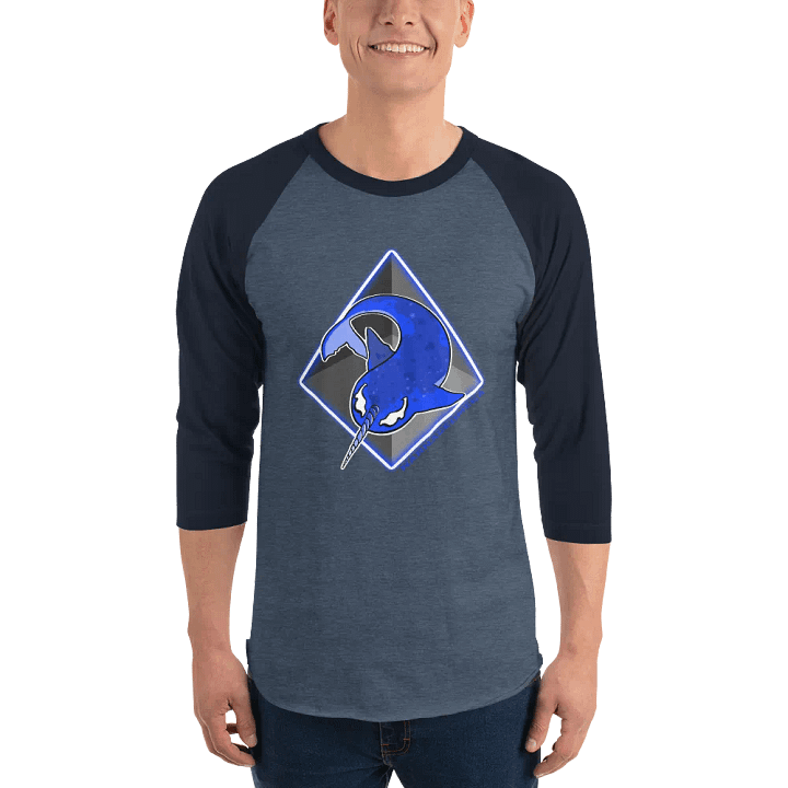 Blue Edition: NarnageOmega Logo Baseball Tee product image (1)