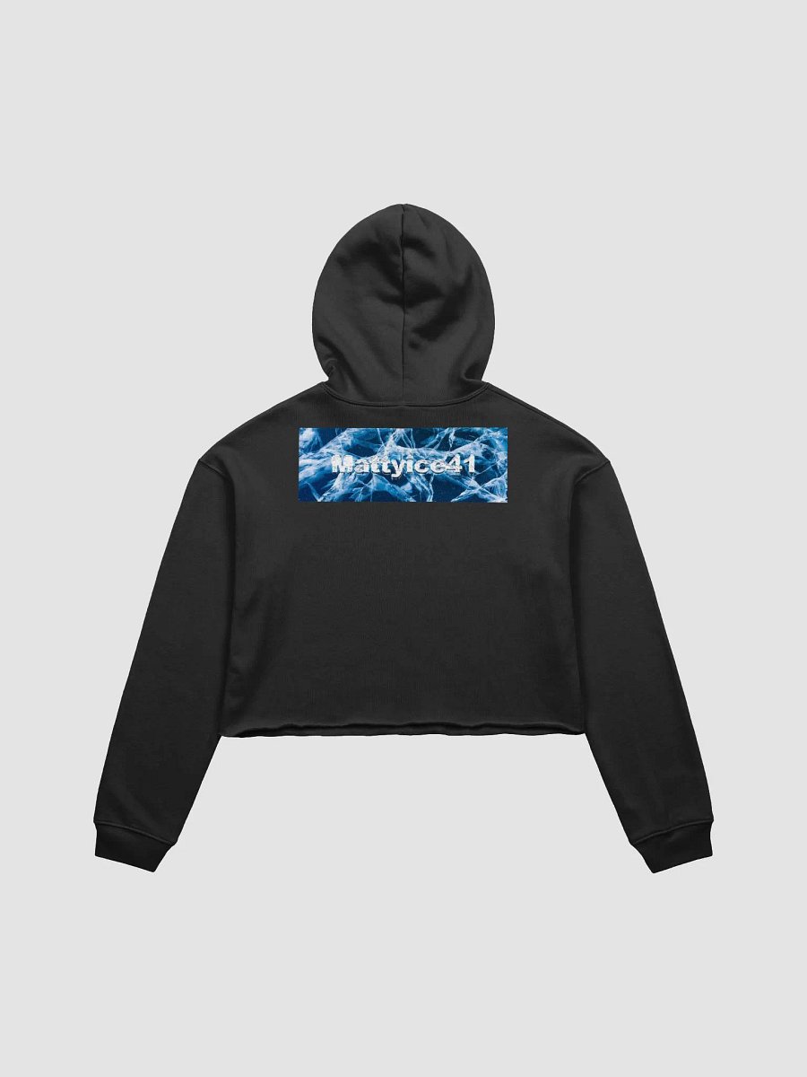 Mattyice Womens Black Cropped hoodie product image (2)
