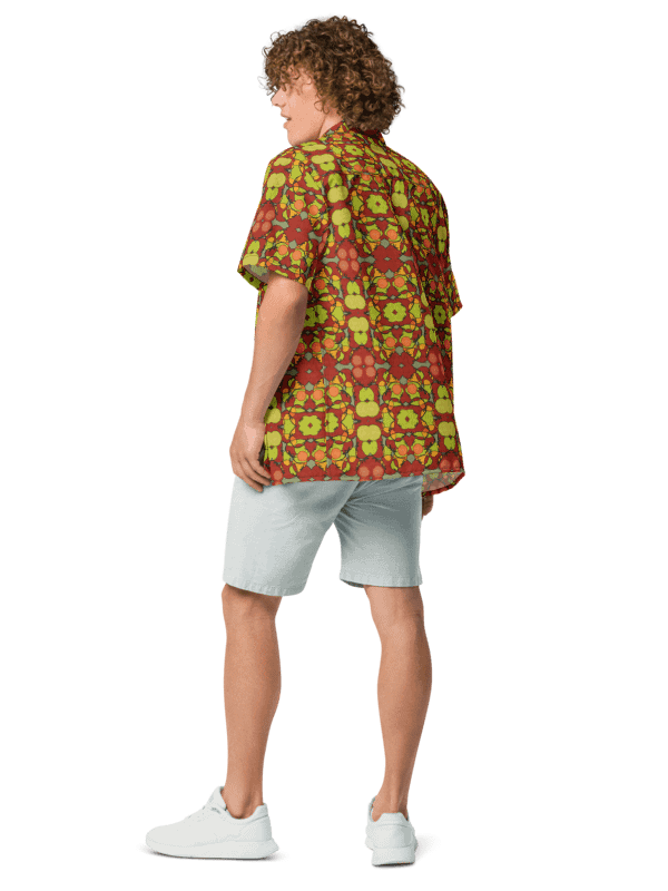 Tomato Glow – Vibrant Pattern Hawaiian Shirt product image (4)