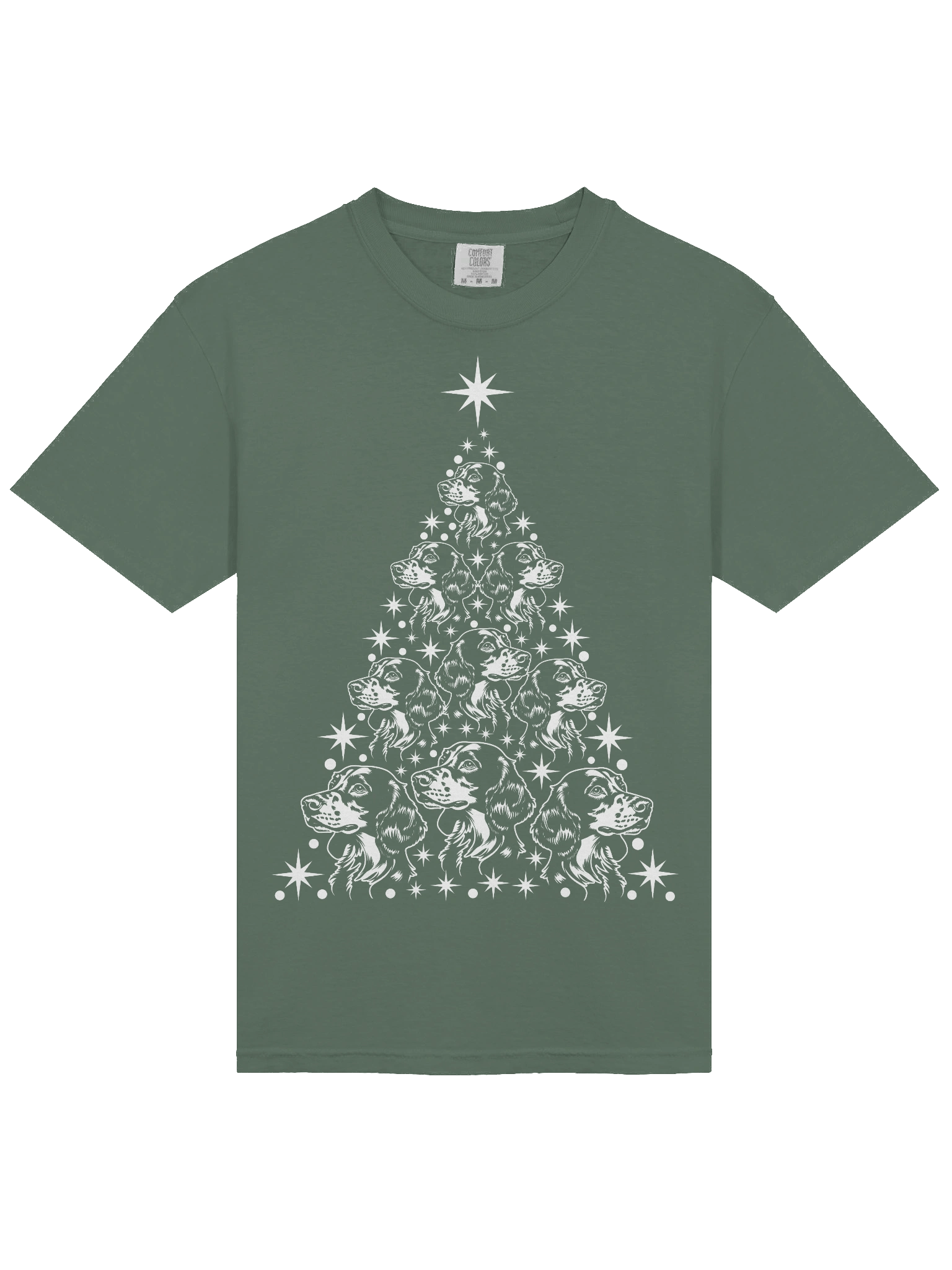 English Setter Christmas Tree T-Shirt product image (5)