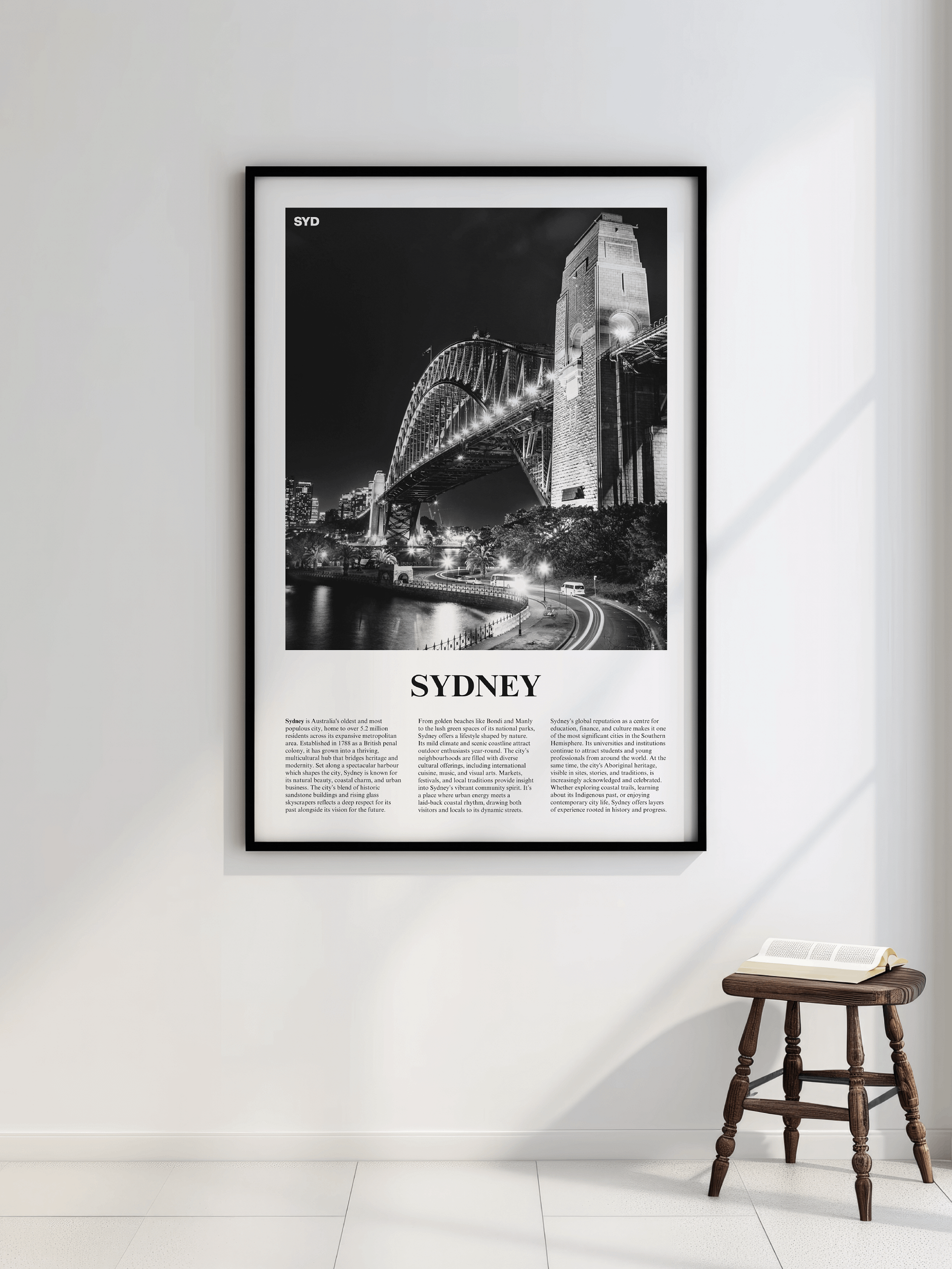 Sydney 02 Newspaper Poster | Framed product image (2)