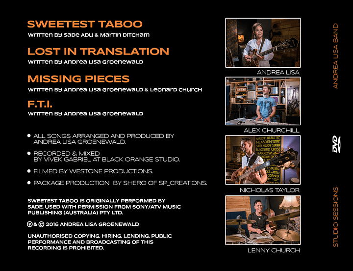 Studio Sessions DVD (2016) product image (2)