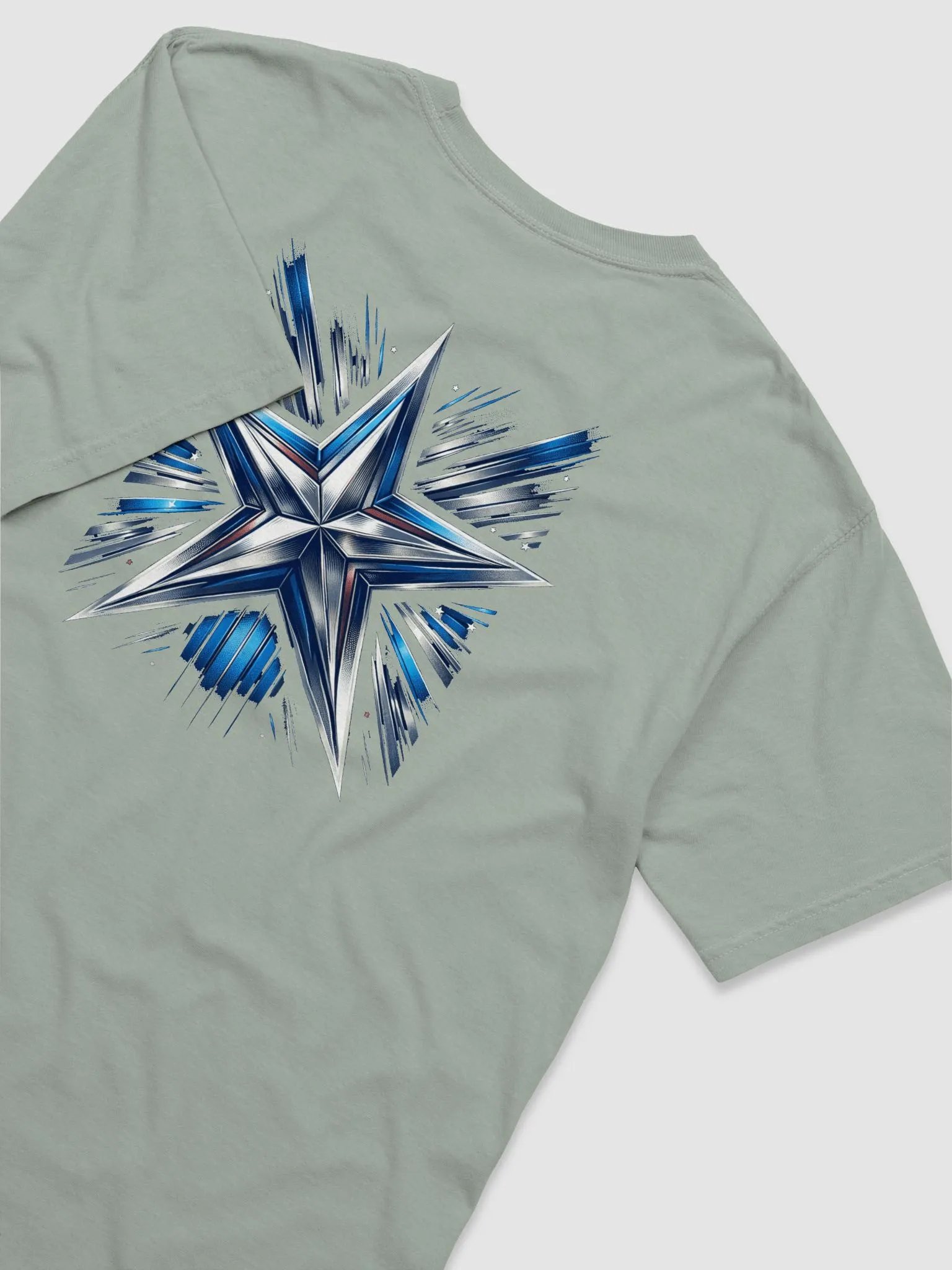 T3 Blue Star Burst Mens Tee product image (22)