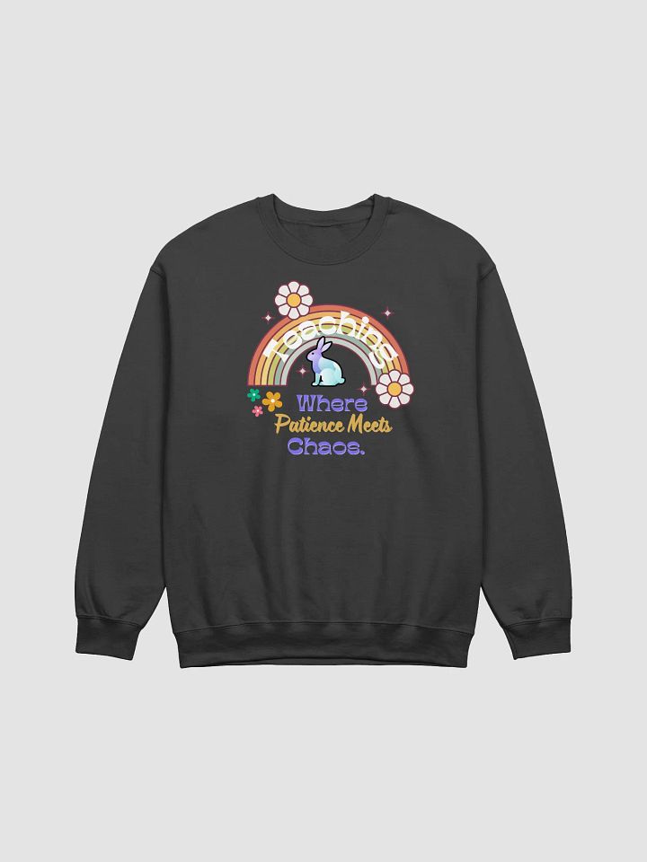 Bunny Teaching Where Patience Meets Chaos, Teachers Gildan Sweatshirt product image (1)