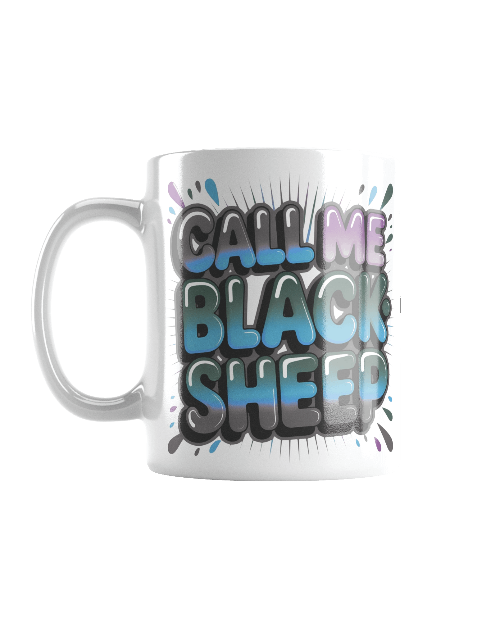 Dark Call Me Blacksheep White Glossy Mug product image (3)