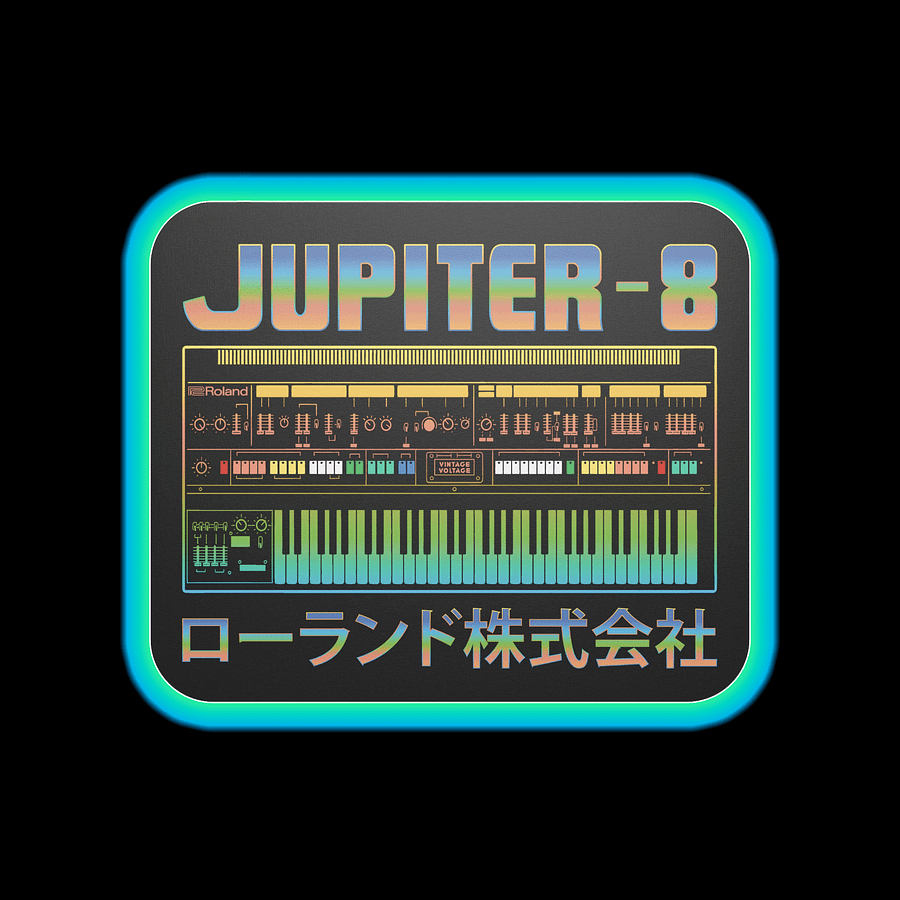 Jupiter 8 - Mouse Mat (Roland JP-8 Classic Synthesizer) by Vintage Voltage product image (1)