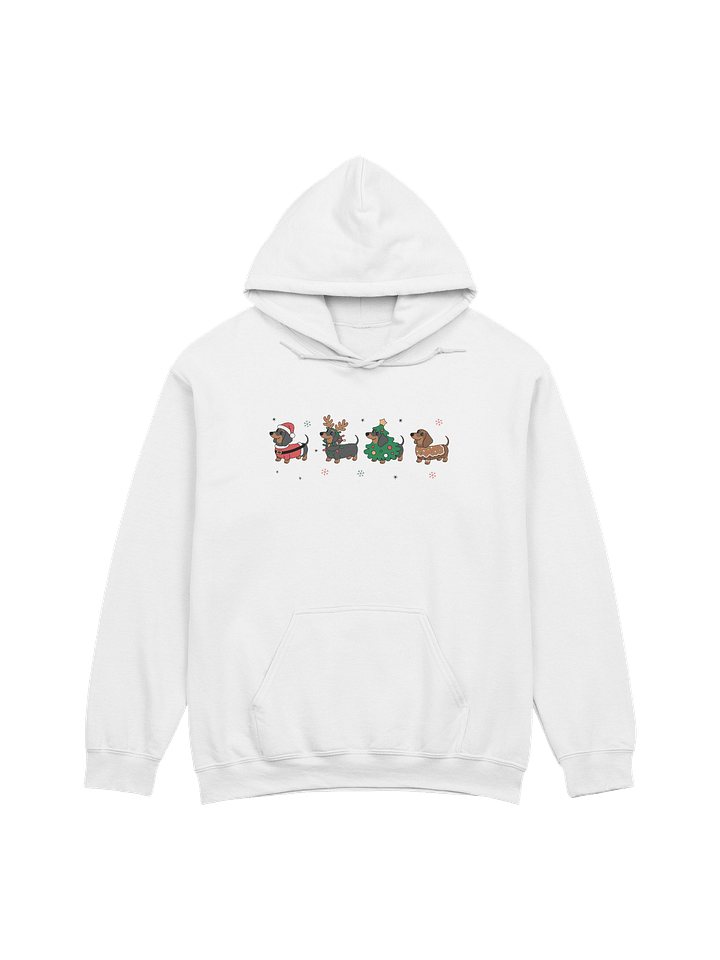 Holiday Dachshund Squad Hoodie – Cute Christmas Wiener Dog Designs product image (1)