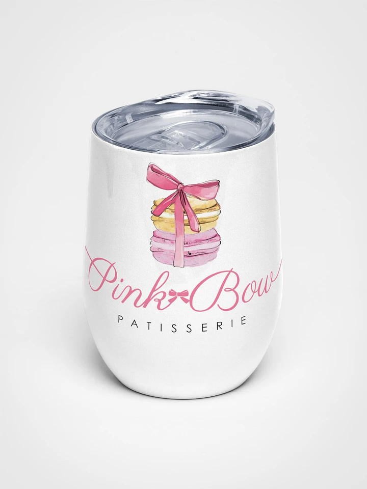 Pink Bow Wine Tumbler product image (1)
