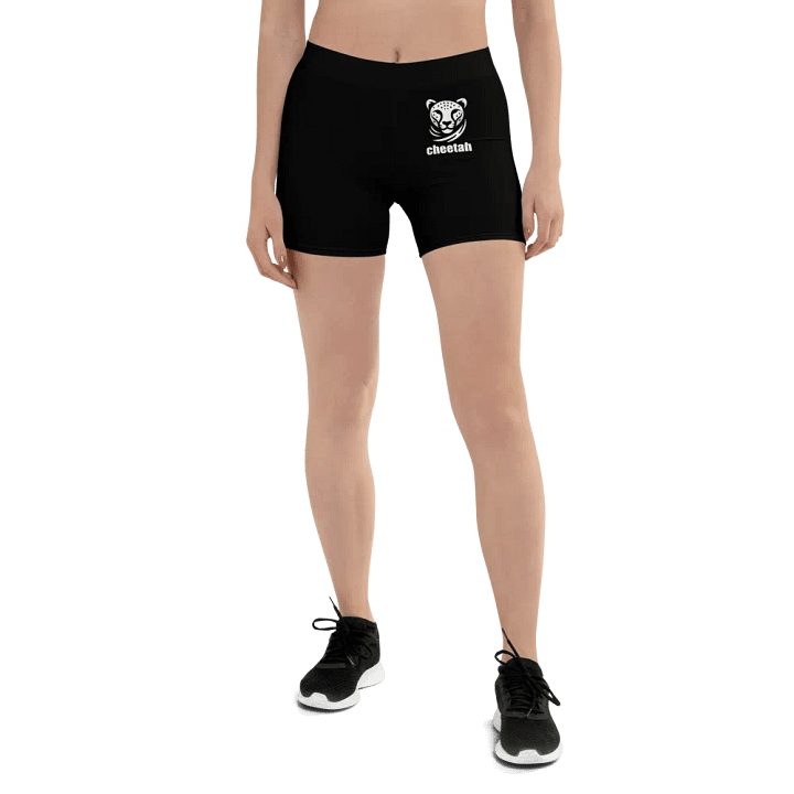 cheetah shorts black product image (1)