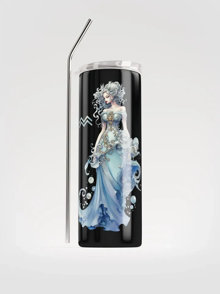 Elevate Your Beverage Experience with Our Aquarius Zodiac Stainless Steel Tumbler! 🌟 product image (1)